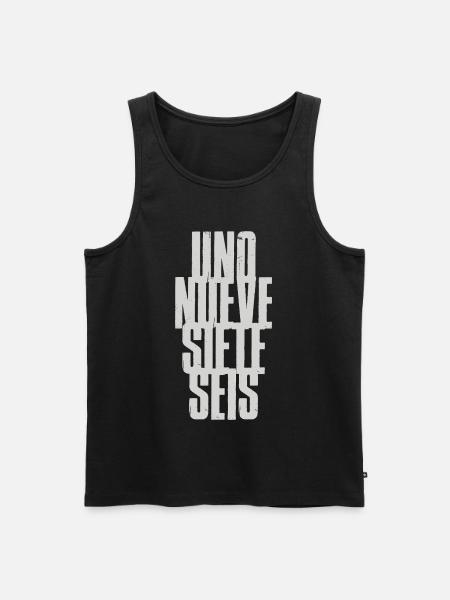Uno Nueve Siete Seis 1976 - Men's Premium Organic Tank Top - black