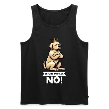 Before You Ask Labrador Labrador Labrador Owner Labrador - Men's Premium Organic Tank Top - black - Front - AI Model Male 178 light (178cm)