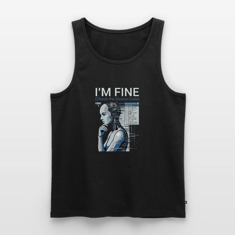 Check The Source Code Männer Premium Bio Tank Top