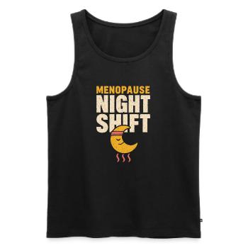 Menopause Night Sweats Hot Flash Humor Gift - Men's Premium Organic Tank Top - black - Front - Michal (187cm)