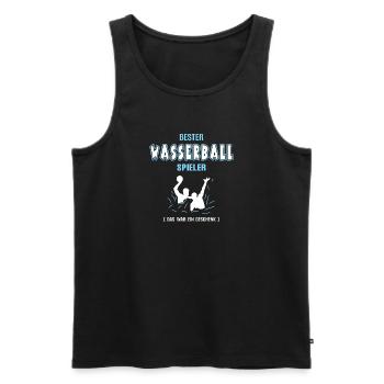 Bester Wasserball Spieler Wasserballer Trainer - Männer Premium Bio Tank Top - Schwarz - Vorne - Michal (187cm)