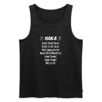 maori_haka_rugby - Männer Premium Bio Tank Top - Schwarz - Vorne - AI Model Male 178 light (178cm)