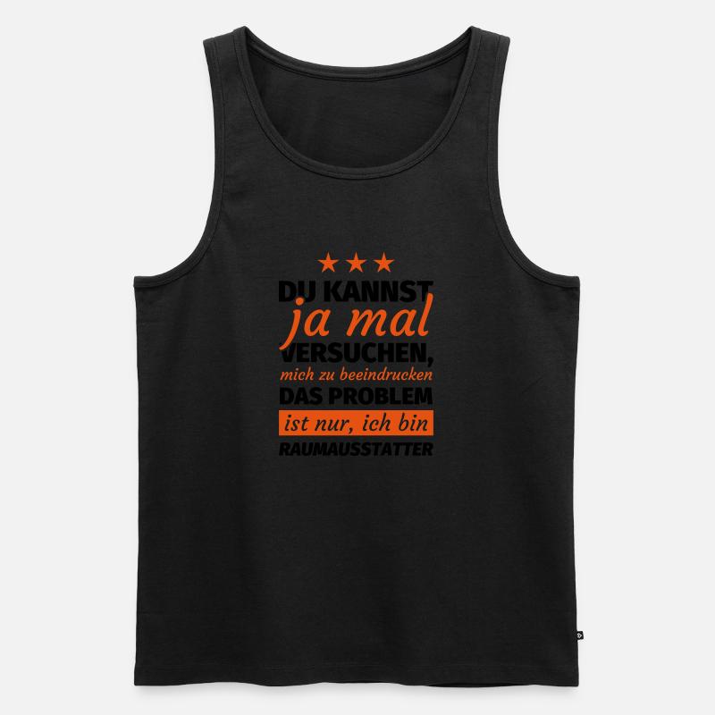 Raumausstatter - Männer Premium Bio Tank Top - Schwarz