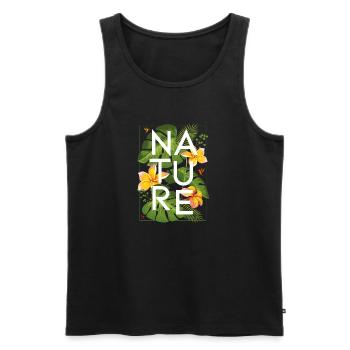 Dschungel 1 - Männer Premium Bio Tank Top - Schwarz - Vorne - AI Model Male 178 light (178cm)