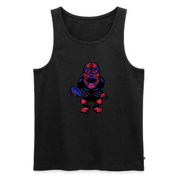 rugby mask - Men's Premium Organic Tank Top - black - Front - Michal (187cm)