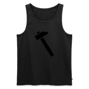 Marteau - Débardeur bio Premium Homme - noir - Devant - AI Model Male 178 light (178cm)