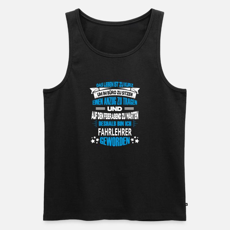 fahrlehrer - Männer Premium Bio Tank Top - Schwarz