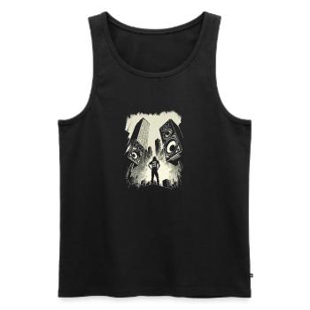 Make Some Noise! - Männer Premium Bio Tank Top - Schwarz - Vorne - AI Model Male 178 light (178cm)