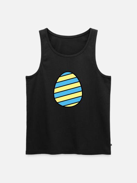 Osterei farbenfroh - Männer Premium Bio Tank Top - Schwarz