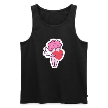 Amor - Männer Premium Bio Tank Top - Schwarz - Vorne - AI Model Male 178 light (178cm)