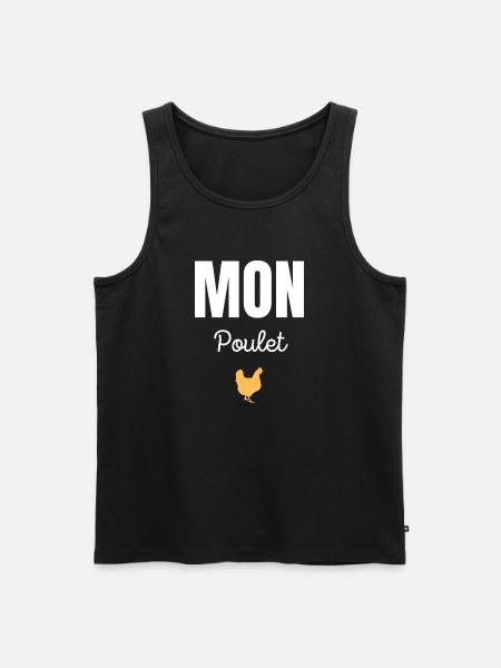 mon poulet - Débardeur bio Premium Homme - noir