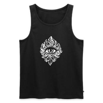 Auge Augen Augenarzt - Männer Premium Bio Tank Top - Schwarz - Vorne - AI Model Male 178 light (178cm)