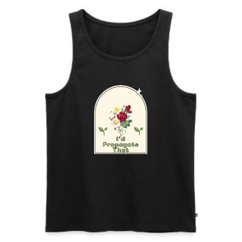 « Je propagerais ça » - Gardener’s Humor Indoor - Débardeur bio Premium Homme - noir - Devant - AI Model Male 178 light (178cm)