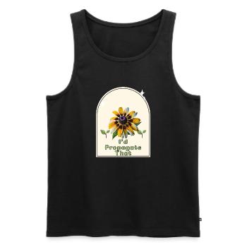 « Je propagerais ça » - Gardener’s Humor Indoor - Débardeur bio Premium Homme - noir - Devant - AI Model Male 178 light (178cm)