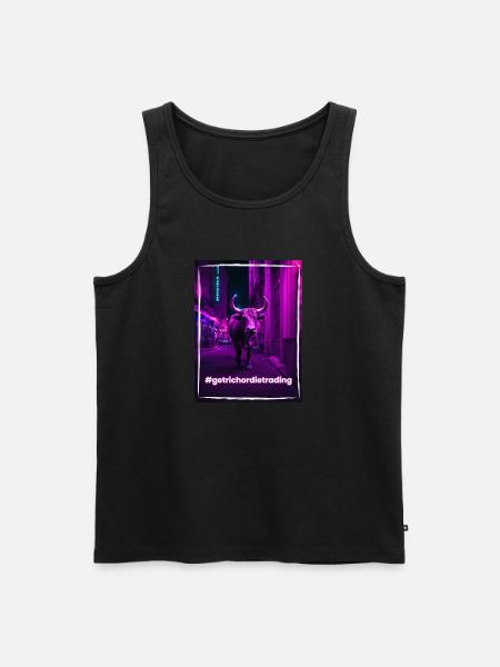 Crypto Bull - Männer Premium Bio Tank Top - Schwarz