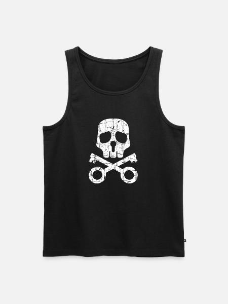 Key - Men's Premium Organic Tank Top - black