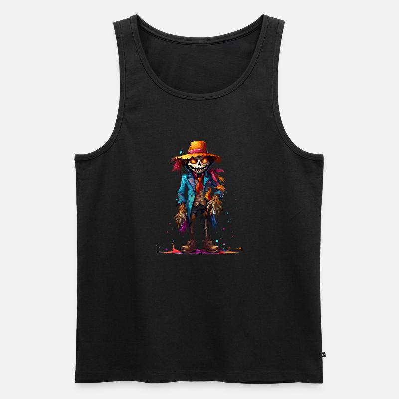 Vogelscheuche / Erntehelfer / Maisfeld / Feld - Männer Premium Bio Tank Top - Schwarz