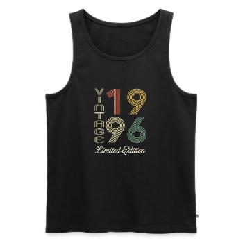 1996 Anniversaire Né en 1996 vintage Rétro. Editio - Débardeur bio Premium Homme - noir - Devant - Michal (187cm)
