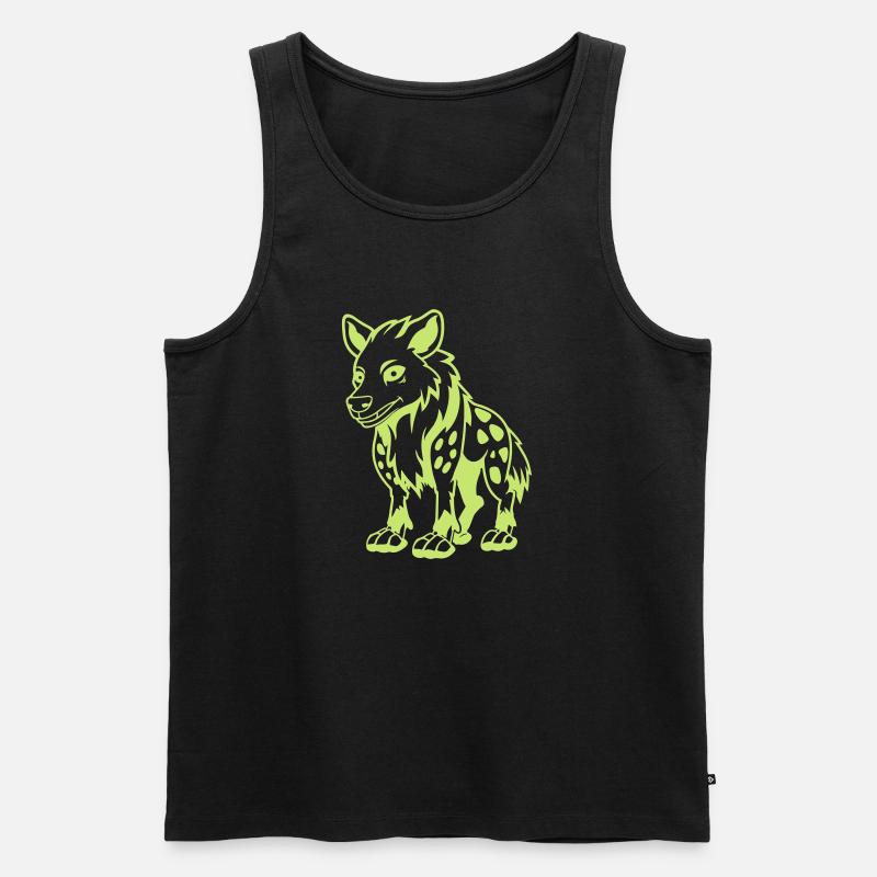 kojote comic - Männer Premium Bio Tank Top - Schwarz