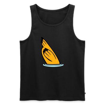 Duck head in the water, tail in the air - Men's Premium Organic Tank Top - black - Front - Michal (187cm)