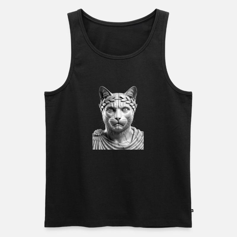 Der Stoiker - Männer Premium Bio Tank Top - Schwarz