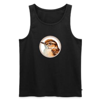 Wren bird - Men's Premium Organic Tank Top - black - Front - Michal (187cm)