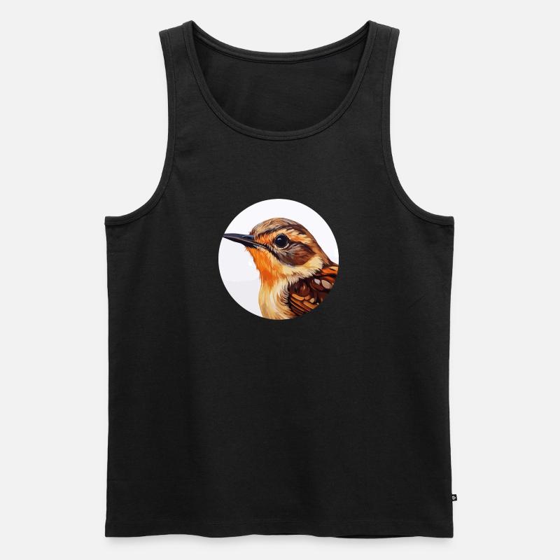 Zaunkönig - Männer Premium Bio Tank Top - Schwarz