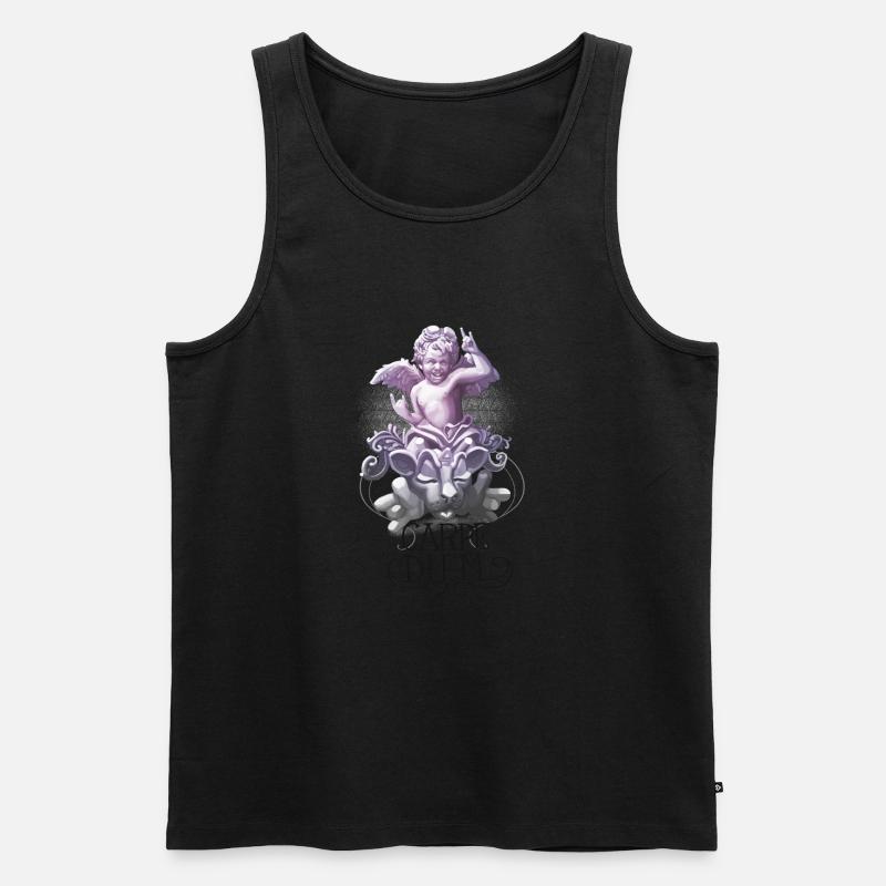 Engel - Männer Premium Bio Tank Top - Schwarz