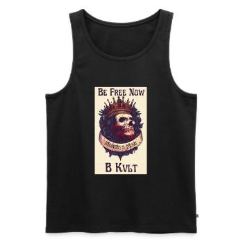 Memento Mori - Débardeur bio Premium Homme - noir - Devant - AI Model Male 178 light (178cm)