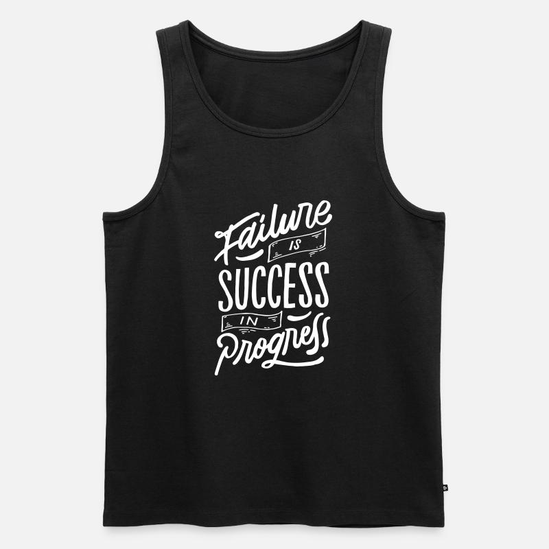 Failure Is Success In Progress - Débardeur bio Premium Homme - noir