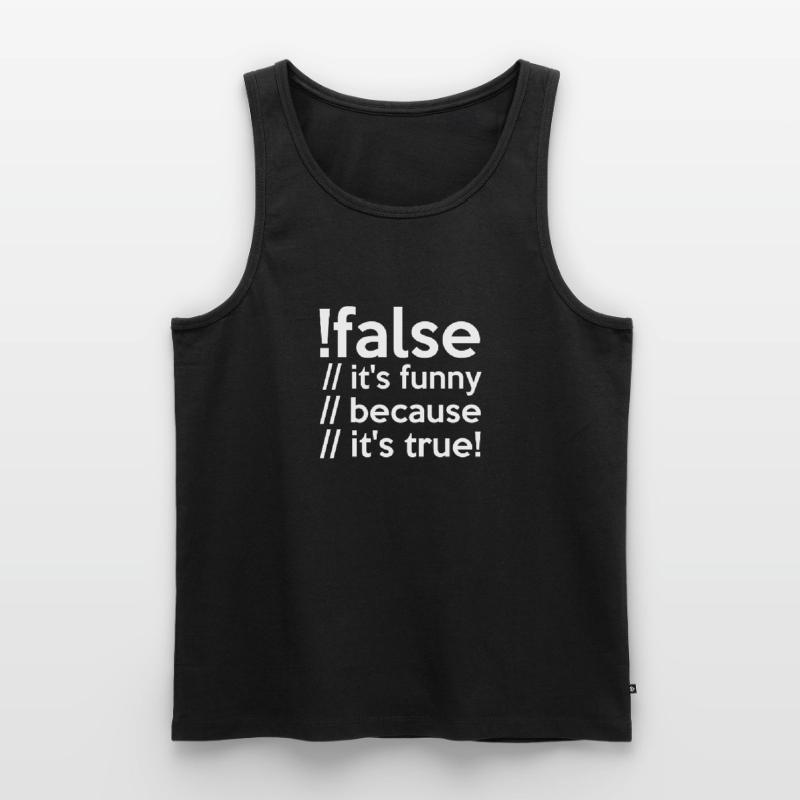 Programmierer false true Informatiker Student Code Männer Premium Bio Tank Top