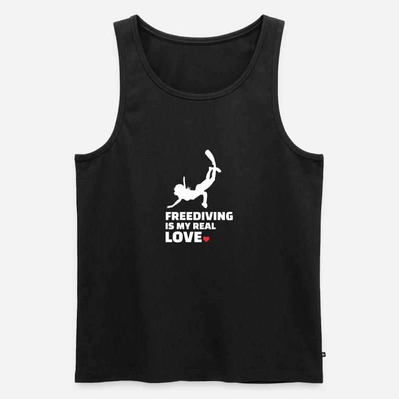 Freitauchen - Männer Premium Bio Tank Top - Schwarz