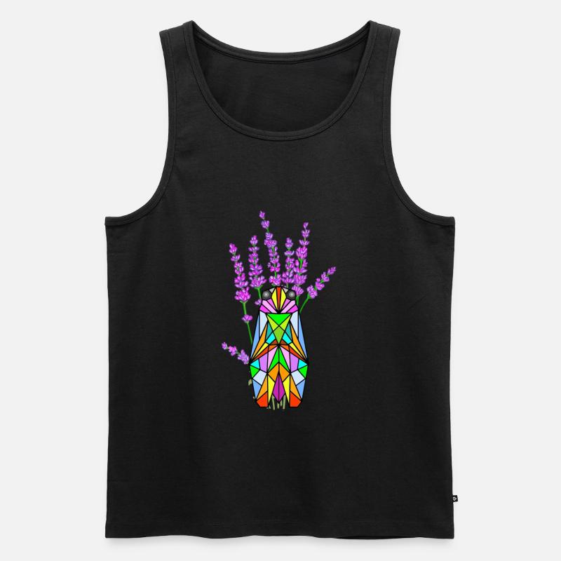 Provence in Farbe - Männer Premium Bio Tank Top - Schwarz