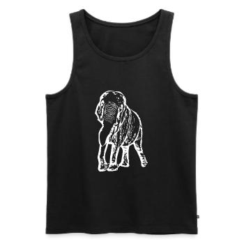 Elefant Baby schwarz - Männer Premium Bio Tank Top - Schwarz - Vorne - AI Model Male 178 light (178cm)