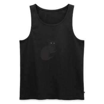 Zwergpinscher - Männer Premium Bio Tank Top - Schwarz - Vorne - Michal (187cm)