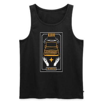 The Writer Romanschriftsteller - Männer Premium Bio Tank Top - Schwarz - Vorne - AI Model Male 178 light (178cm)