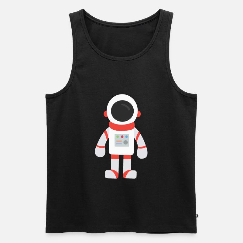 astronaut - Männer Premium Bio Tank Top - Schwarz