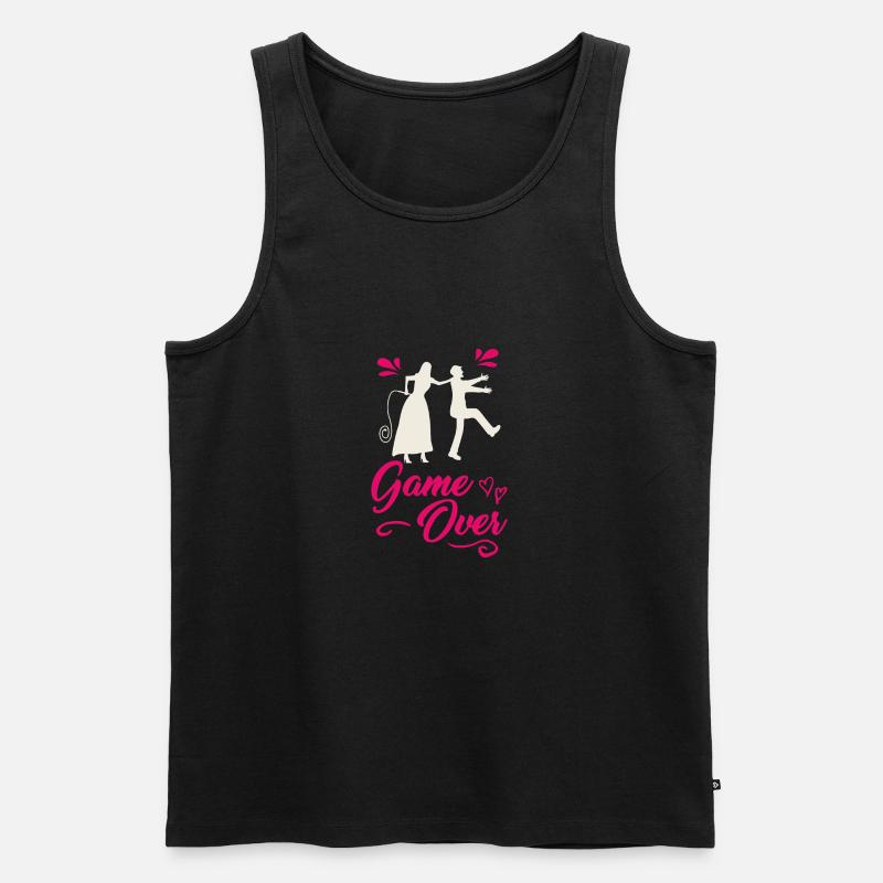 Wedding, Ehepaar, Liebe, Geschenk - Männer Premium Bio Tank Top - Schwarz