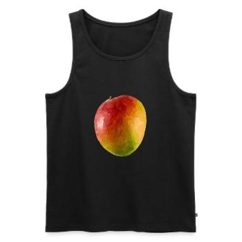 Mango kubistisch - Männer Premium Bio Tank Top - Schwarz - Vorne - Michal (187cm)