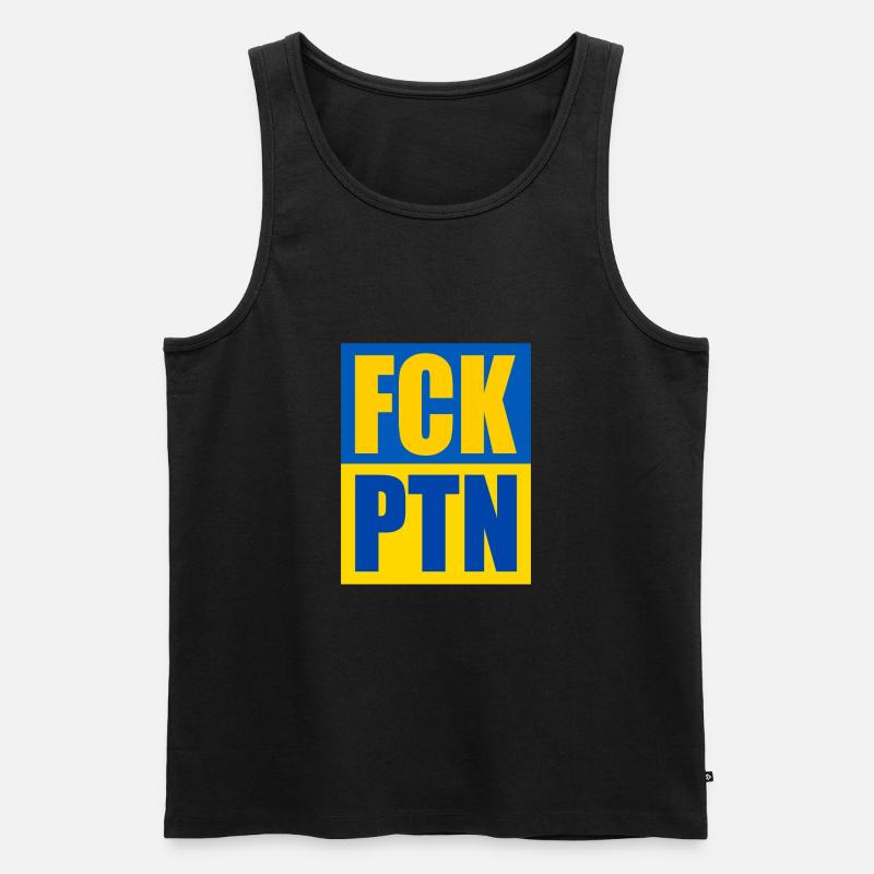 Fck ptn - Männer Premium Bio Tank Top - Schwarz