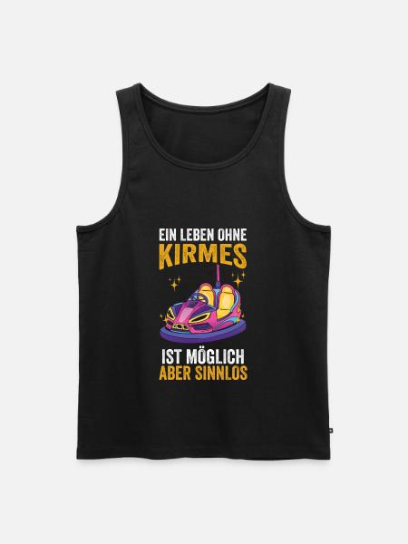 Schausteller Jarmarkt Kirmes Riesenrad - Männer Premium Bio Tank Top - Schwarz