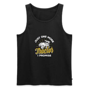 Landwirt Traktor - Männer Premium Bio Tank Top - Schwarz - Vorne - Michal (187cm)