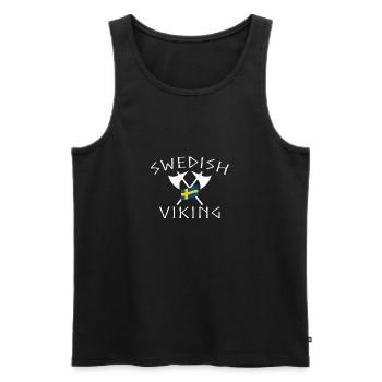 Swedish Viking Swedish Viking Sweden - Men's Premium Organic Tank Top - black - Front - AI Model Male 178 light (178cm)