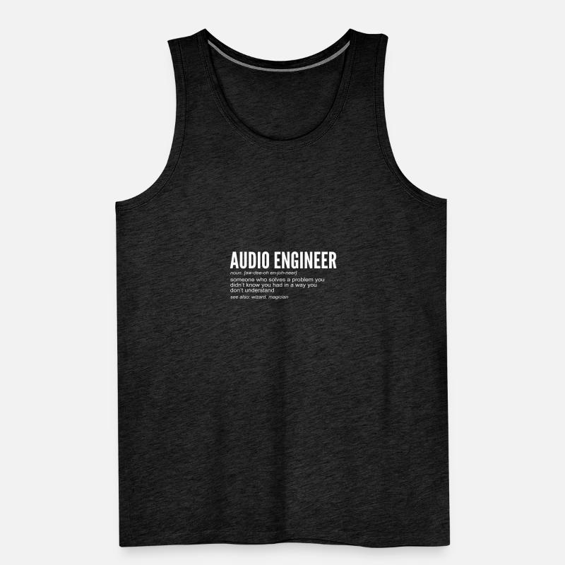 Audio Engineer Definition Tontechniker Männer Premium Bio Tank Top