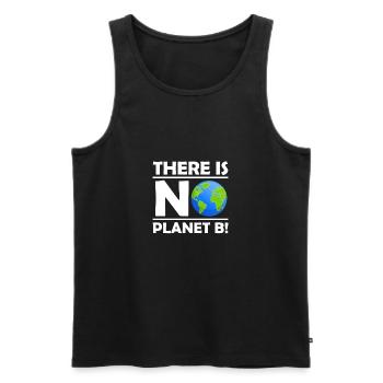 There is No Planet B Climate Protection Environment - Men's Premium Organic Tank Top - black - Front - AI Model Male 178 light (178cm)