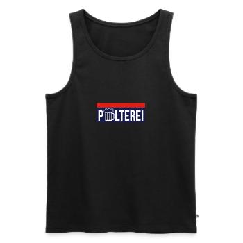 Polterei Geschenk JGA - Männer Premium Bio Tank Top - Schwarz - Vorne - Michal (187cm)