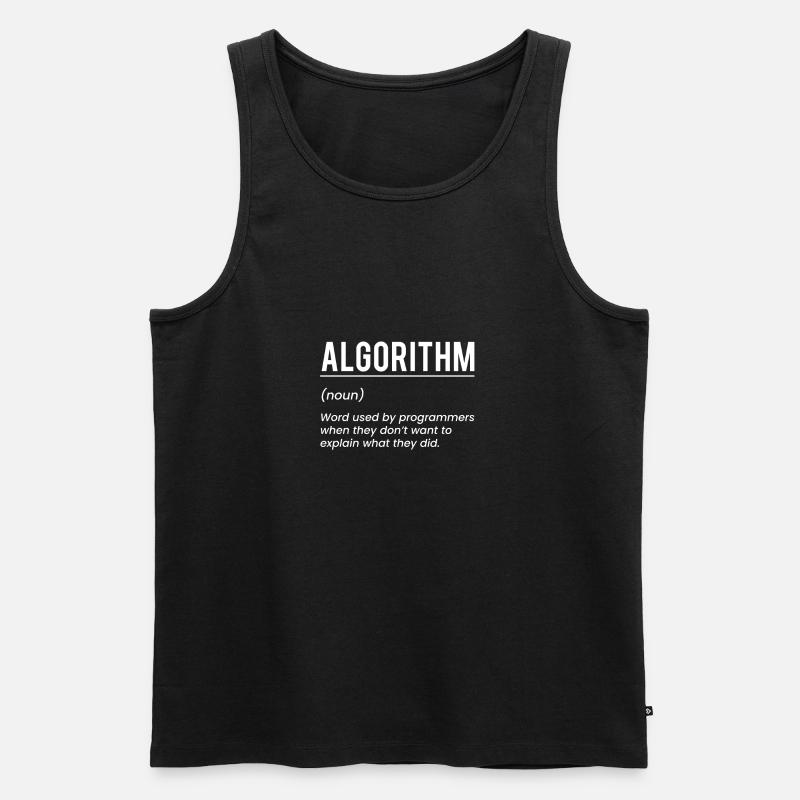 Algorithm Definition Algorithmus Geschenk - Männer Premium Bio Tank Top - Schwarz