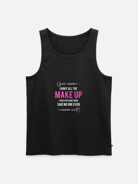 Makeup Geschenk Artist Shirt - Männer Premium Bio Tank Top - Schwarz