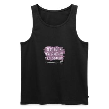 Makeup Artist Saying Gift - Men's Premium Organic Tank Top - black - Front - AI Model Male 178 light (178cm)