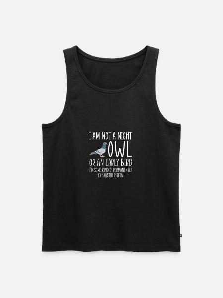 Pigeon Shirt Gift Pigeon - Men's Premium Organic Tank Top - black